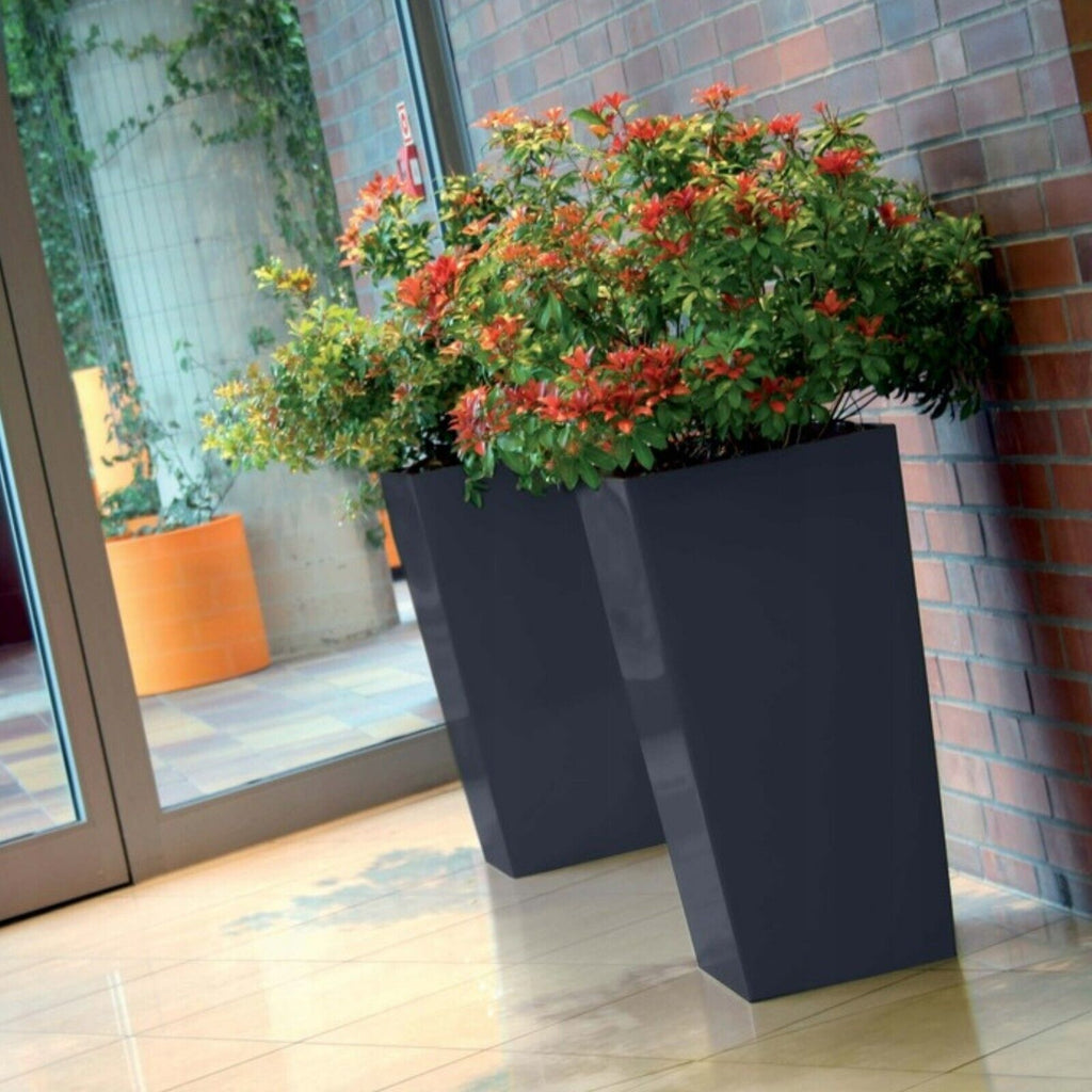 Tall Planter Plant Pot Flower with Insert Indoor Outdoor Garden Patio Home Large
