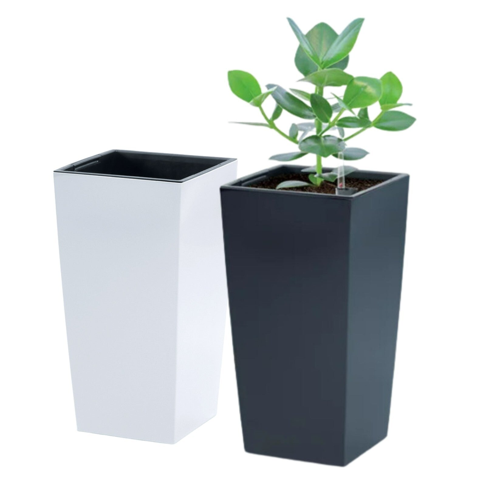Tall Planter Plant Pot Flower with Insert Indoor Outdoor Garden Patio Home Large