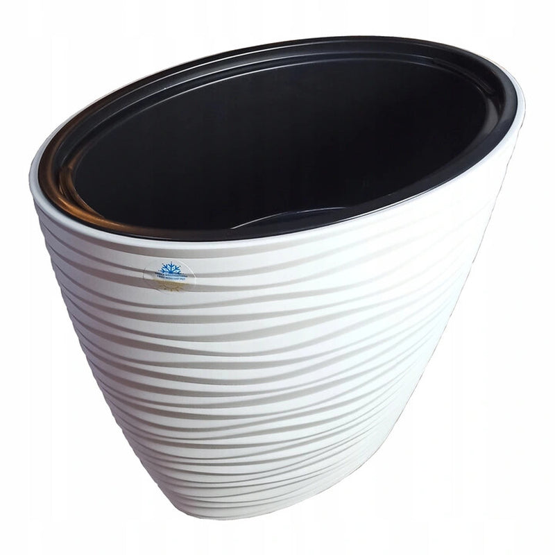 Large Tall Plant Pot Oval Ellipse Dunes Flower Indoor Garden Patio Planter
