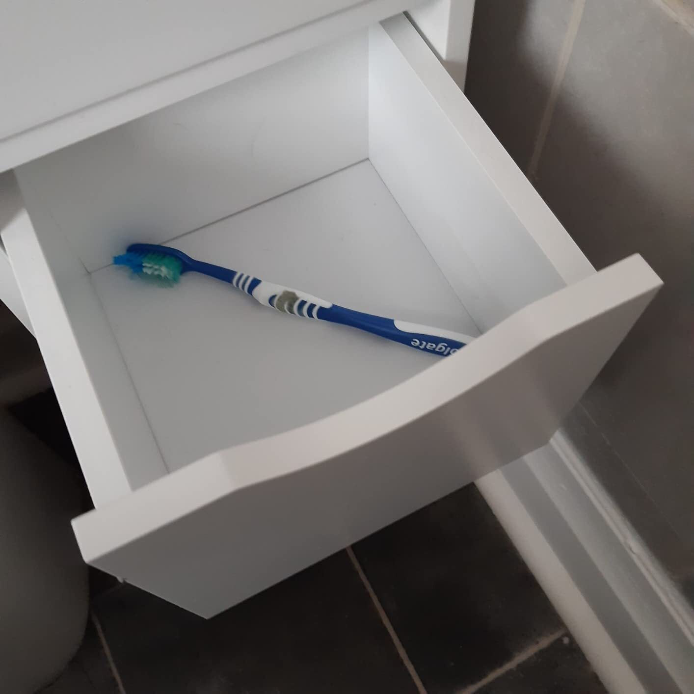 3-Drawer White Wooden Storage Cabinet for Bathroom and Filing Organization