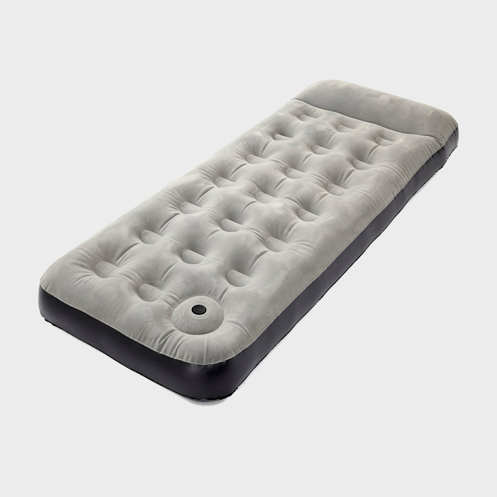 Hi-Gear Deluxe Single Air Bed with Built-In Foot Pump and Raised Pillow