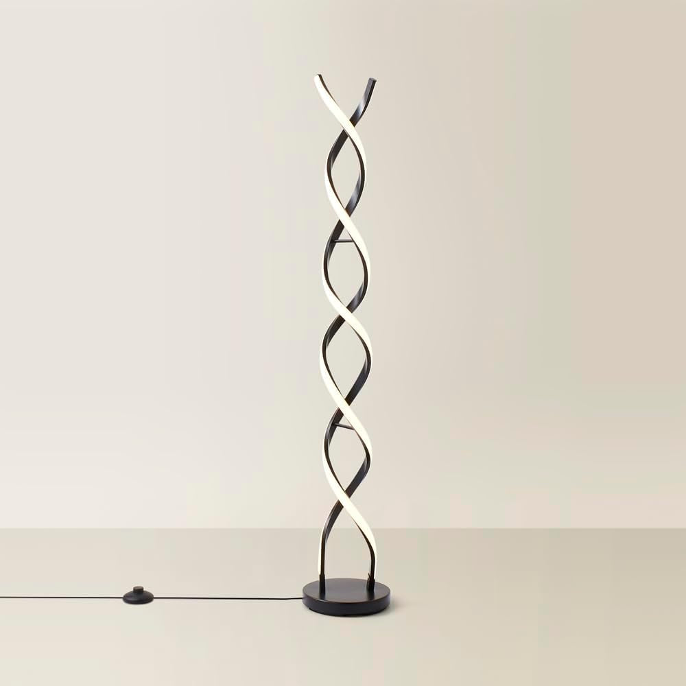 | Matt Black Double Twist Floor Lamp | Floor Lamps & Torchieres, Home Décor & Improvement Essential