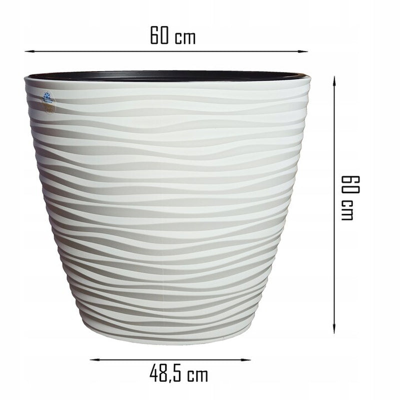 Large Tall Plant Pot Oval Ellipse Dunes Flower Indoor Garden Patio Planter