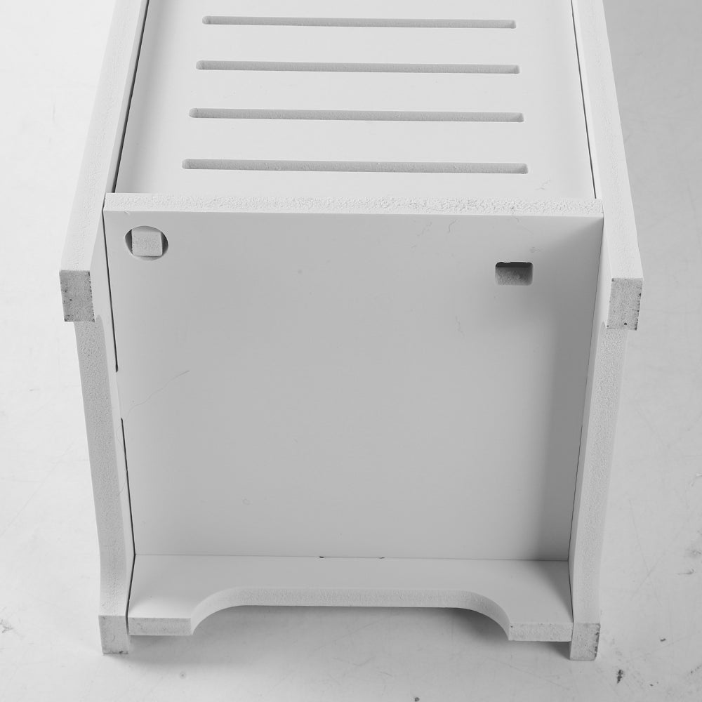 Waterproof Free-Standing Bathroom Storage Cabinet - White Organizer Unit