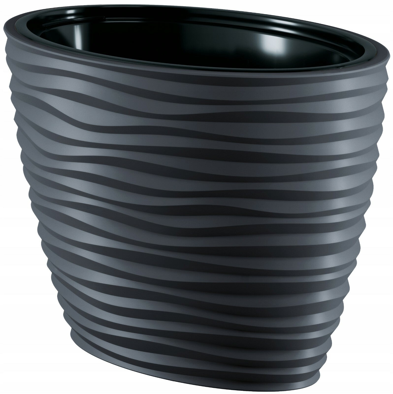 Large Tall Plant Pot Oval Ellipse Dunes Flower Indoor Garden Patio Planter