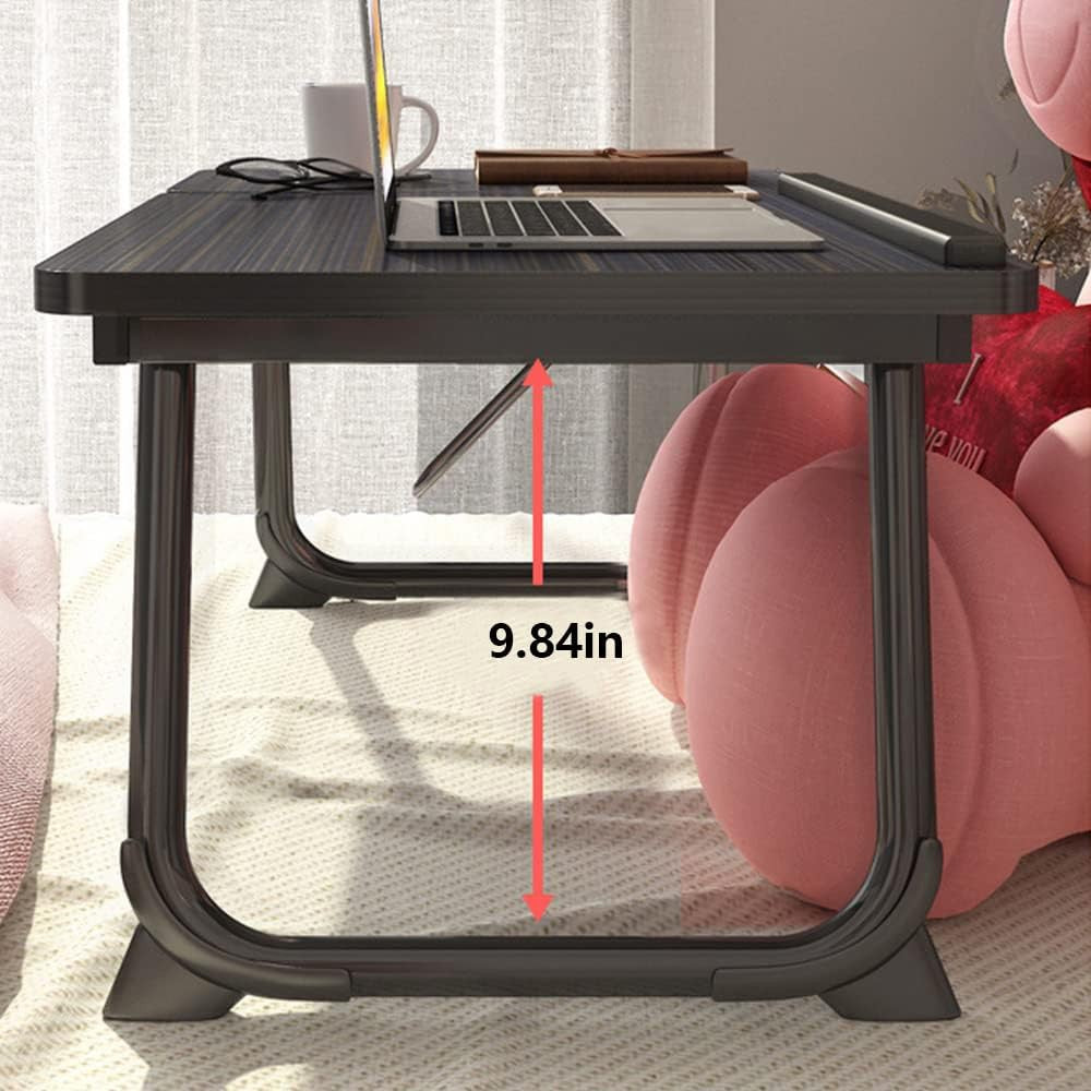 Portable Folding Laptop Table - Versatile Bed Tray and Sofa Desk for Work and Breakfast