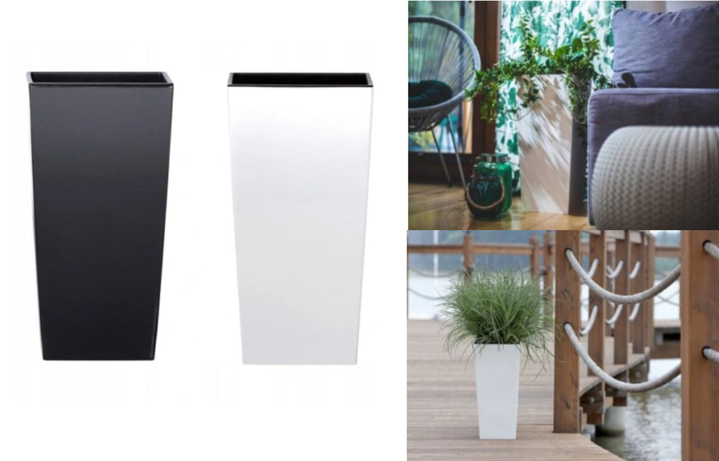 Tall Planter Plant Pot Flower with Insert Indoor Outdoor Garden Patio Home Large