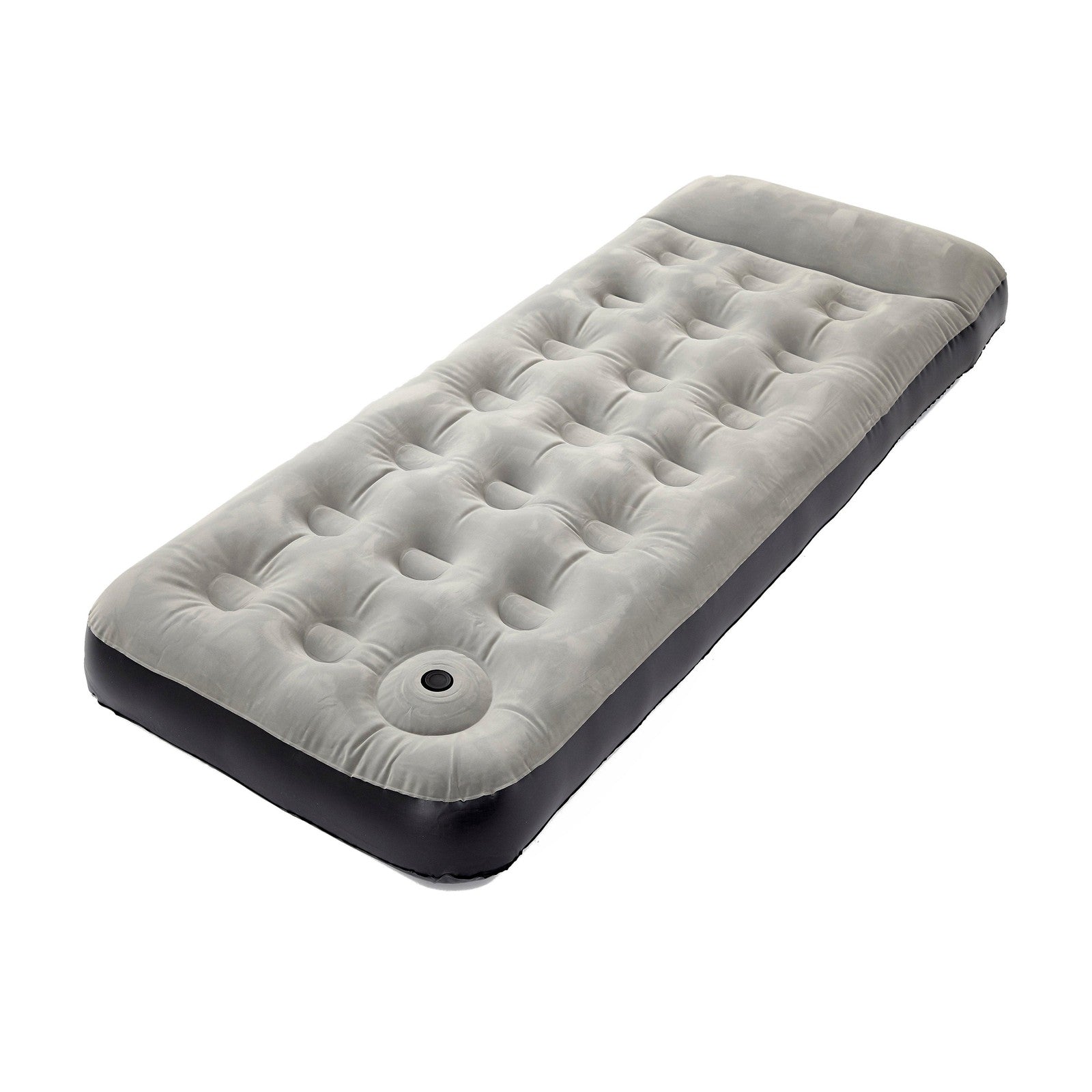 Hi-Gear Deluxe Single Air Bed with Built-In Foot Pump and Raised Pillow