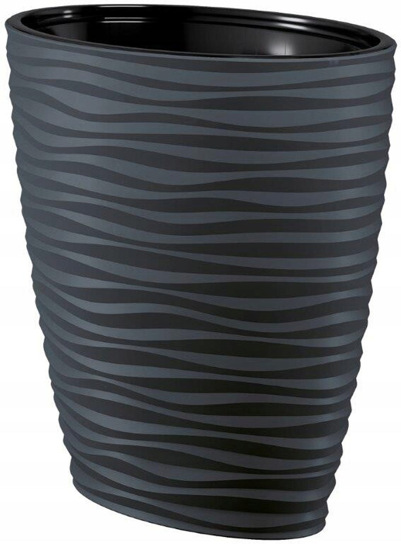 Large Tall Plant Pot Oval Ellipse Dunes Flower Indoor Garden Patio Planter