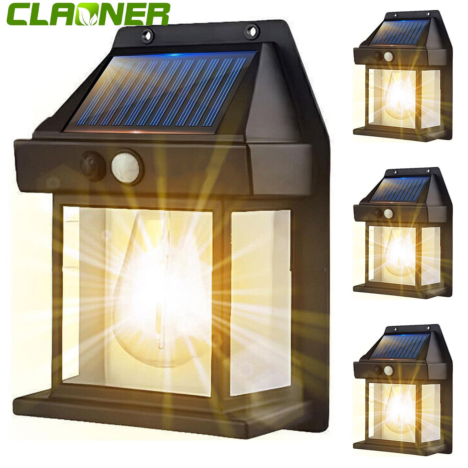 Super Bright Solar Powered Fence Wall Lights LED Outdoor Garden Security Lamp