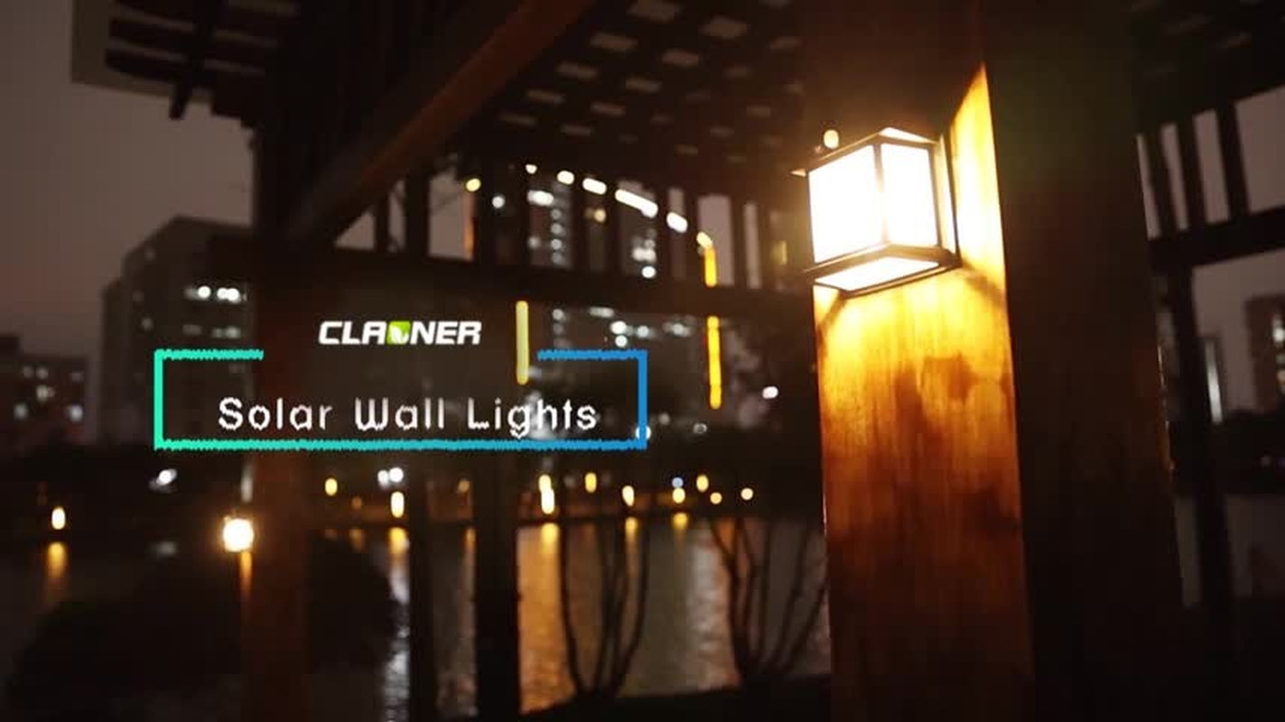 Super Bright Solar Powered Fence Wall Lights LED Outdoor Garden Security Lamp