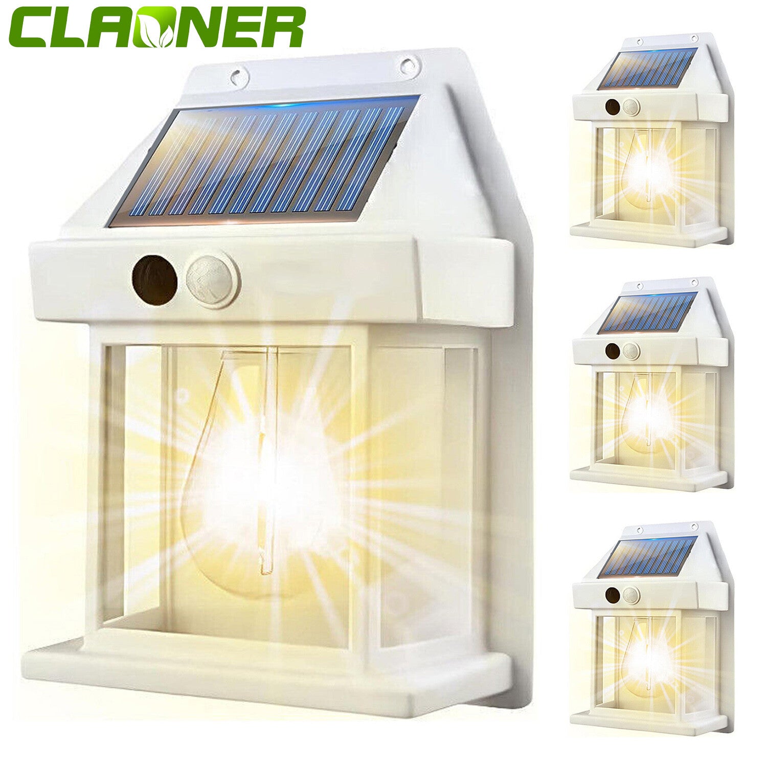 Super Bright Solar Powered Fence Wall Lights LED Outdoor Garden Security Lamp