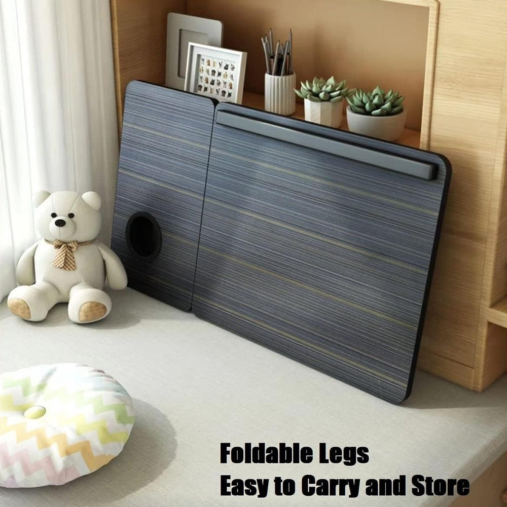 Portable Folding Laptop Table - Versatile Bed Tray and Sofa Desk for Work and Breakfast