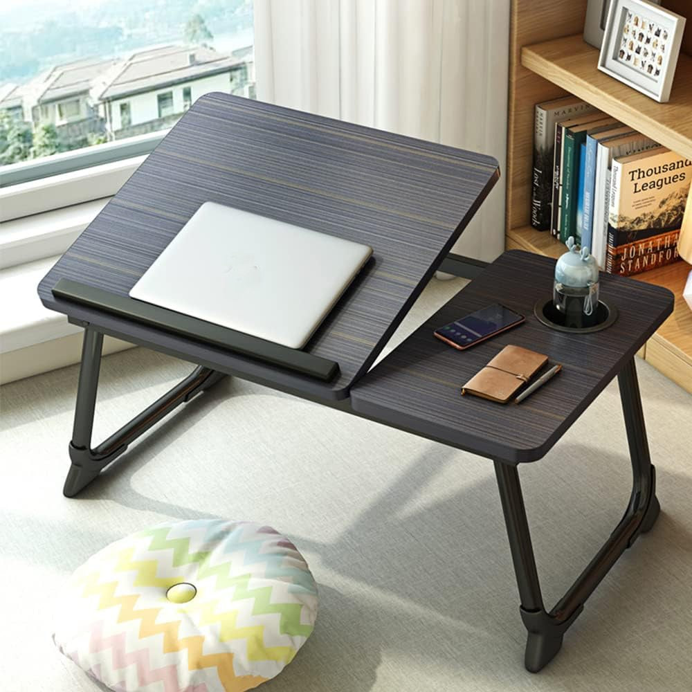 Portable Folding Laptop Table - Versatile Bed Tray and Sofa Desk for Work and Breakfast