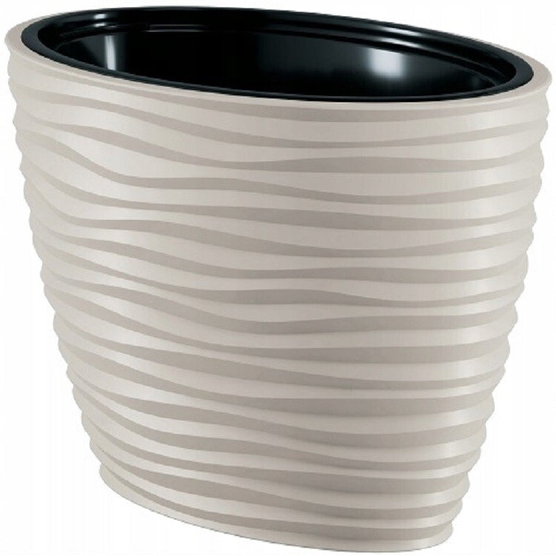 Large Tall Plant Pot Oval Ellipse Dunes Flower Indoor Garden Patio Planter