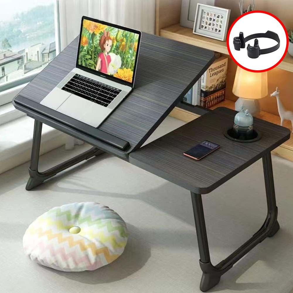 Portable Folding Laptop Table - Versatile Bed Tray and Sofa Desk for Work and Breakfast
